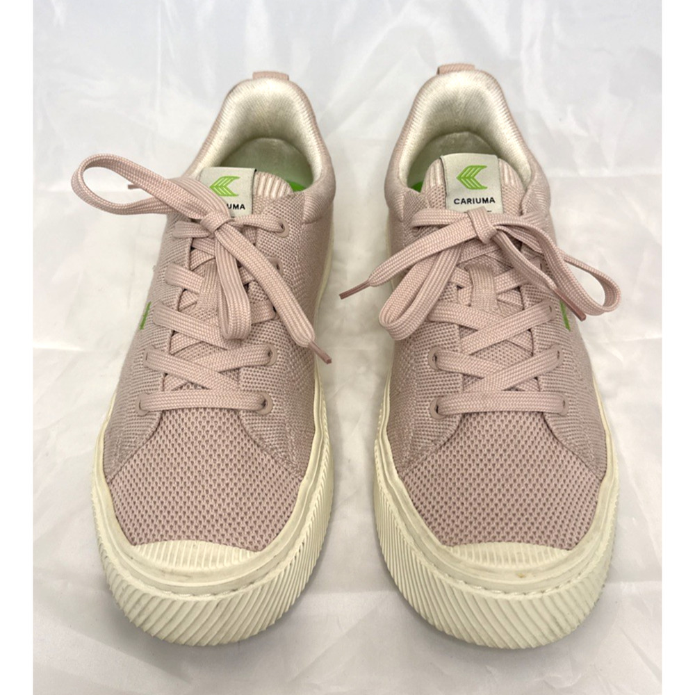 Cariuma OCA Low Canvas Sneakers Casual Skate Pink Walking Shoes Sustainable 8.5